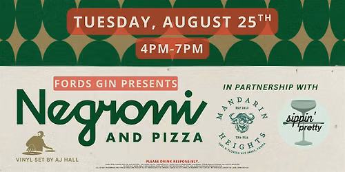 Ford's Gin Presents: Negroni and Pizza!