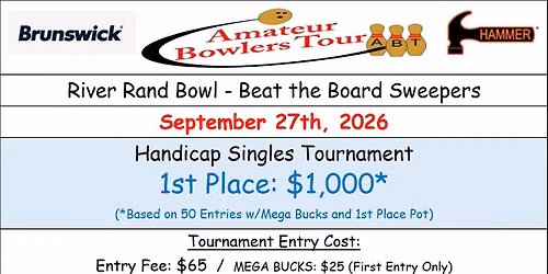 River Rand Bowl, BTB, Sept 27 (Sun)