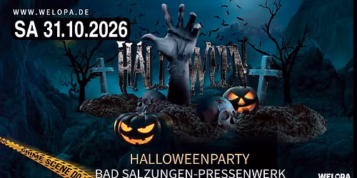 DIE XXL HALLOWEENPARTY - am 31.10.2026- Bad Salzungen I Pressenwerk
