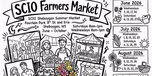 The SCIO Summer Farmers Market First Saturday