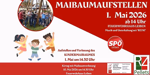 Traditionelles Maibaumaufstellen