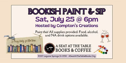 Bookish Paint and Sip Party