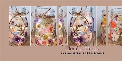 Mason Jar Garden Lanterns
