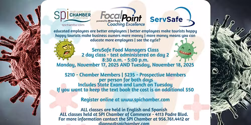 ServSafe Food Managers Certification Classes