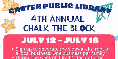 4th Annual Chetek Chalk The Block!