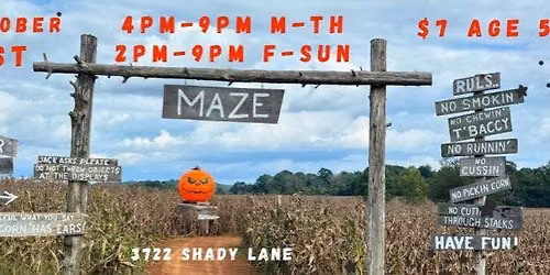 7th Annual Shady Lane Corn Maze