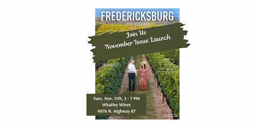 November Issue Launch of Fredericksburg City Lifestyle Magazine
