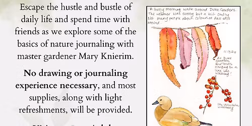 Introduction to Nature Journaling with Mary Knierim