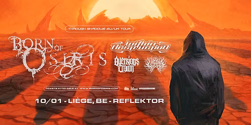 BORN OF OSIRIS + WITHIN DESTRUCTION + AVERSIONS CROWN + LARCENIA ROE au REFEKTOR le 10 janvier 2026