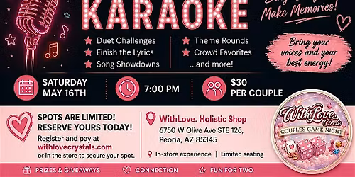 WithLove. Holistic Shop Couples Game Night
