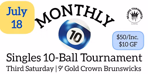 Golden Cue 10-Ball Singles Tournament