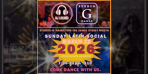 SUNDAY Salsa Bachata Social feat DJ LOCANO