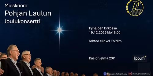 Mieskuoro Pohjan Laulun joulukonsertti