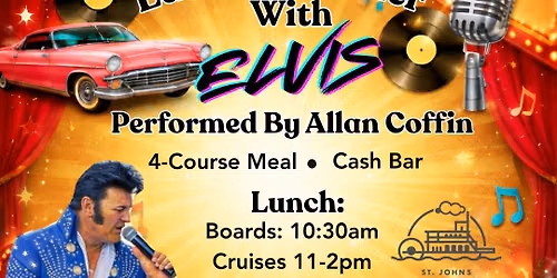 All Shook Up! Elvis Tribute Dining Cruise with Allan Coffin Aboard the Barbara Lee