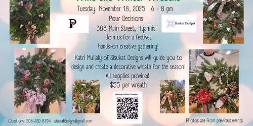 Wine and Winter Wreaths