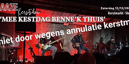 Mee Kestdag benne'k thuis! De onvervalste Gentse kerstshow vol humor, warmte en stroprock.