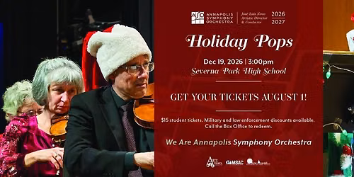 Holiday Pops with Stephanie Waters at Severna Park High School