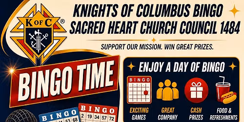 Bingo with the Knights!
