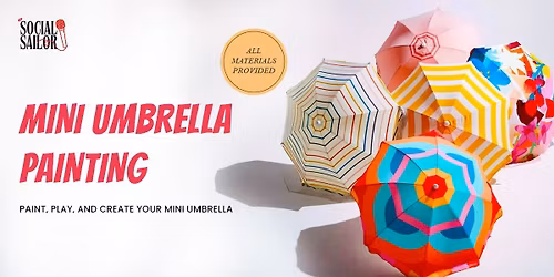 Mini Umbrella Painting - Mumbai