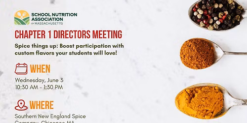Chapter 1 Directors Meeting: Spice Things Up!