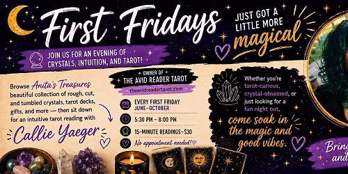 First Fridays with The Avid Reader Tarot