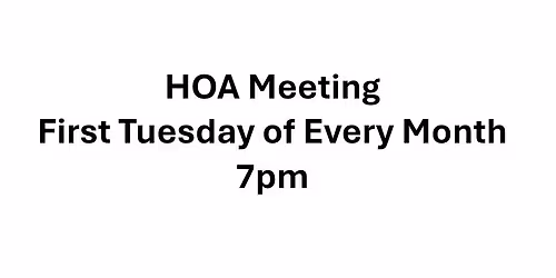 November Montego Bay HOA Meeting