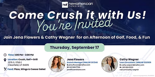 You're Invited to Crush it!  - Crush Partner Interactive Golf Event!
