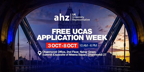 Free UCAS Application Week | AHZ Dhanmondi
