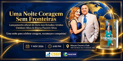 LAN\u00c7AMENTO DO LIVRO CORAGEM SEM FRONTEIRAS \u2013 EUA