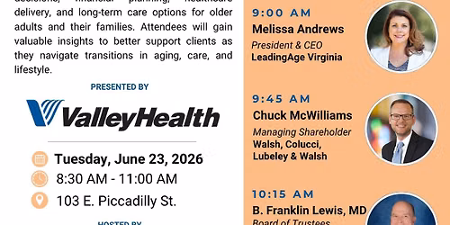 SVWC's Senior Living Economic Summit