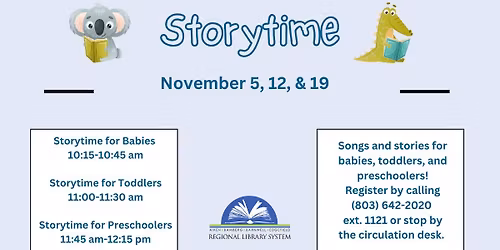 Toddler Storytime