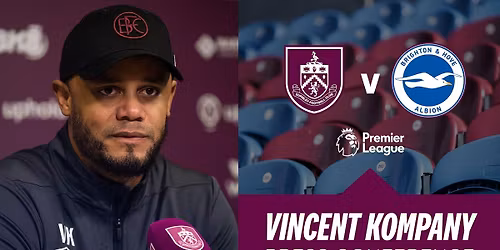 Burnley FC vs Brighton and Hove Albion FC at Turf Moor