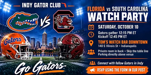 Watch Party - Gators vs South Carolina