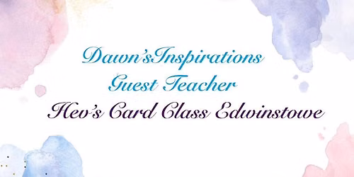 Dawn Guest Teaching Hev\u2019s Card Class at Edwinstowe