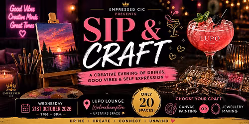 Sip & Craft | Empressed CIC x Lupo Lounge