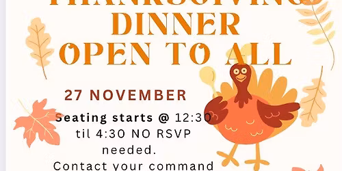 Thanksgiving Dinner - SubVets Groton Hosting