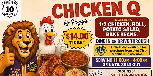 St. Joseph Ridge Lions Club Chicken Q & Poker Run Drawing