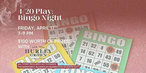 Puff n' Play: BINGO Night with Hurley Grown!