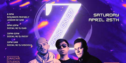 Z37 \u2022 NYC Brazilian Zouk Social: Spring Celebration! \u2022 DJs Gab \/ Ricky \/ Viscious