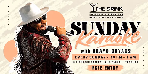 Sunday Karaoke with Brayo Bryans at The Drink