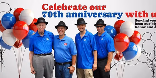 Weedin Agency 70th year anniversary