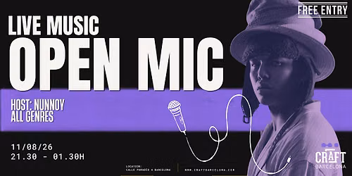 LIVE MUSIC - OPEN MIC - ALL GENRES - FREE ENTRANCE