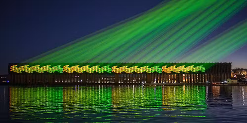 Holiday Lasers on the Ore Dock