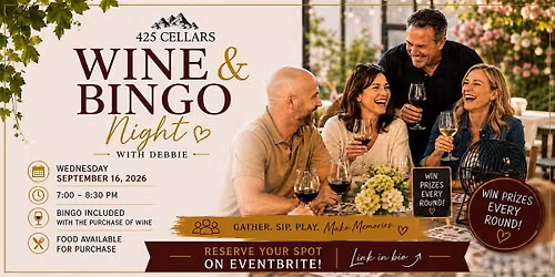 Wine and Bingo @ 425 Cellars