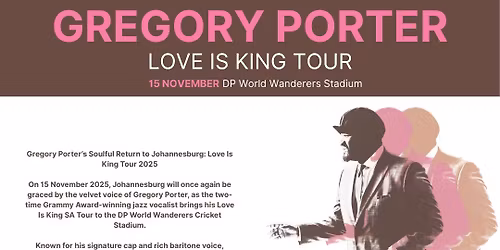 Gregory Porter - Love is King Tour