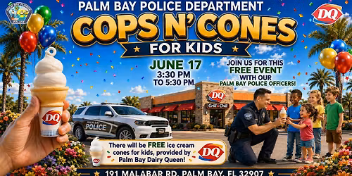 DQ "Cops N' Cones" With Palm Bay Police Department