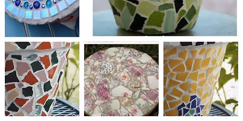 Jackson County Animal Shelter Fundraiser June 18th 5:30pm Mosaic Plant Pots & Stepping Stones