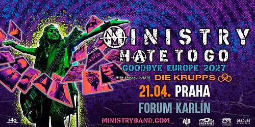 MINISTRY, DIE KRUPPS - Praha