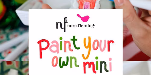 paint your own nora fleming candyland lane mini!
