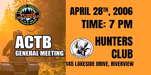 April general meeting!